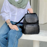 کوله پشتی چرم طبیعی مدل نارسیس