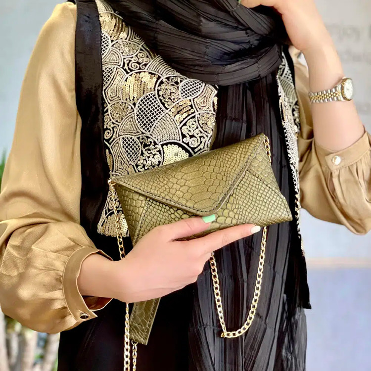 کیف مجلسی چرم طبیعی مدل نبات