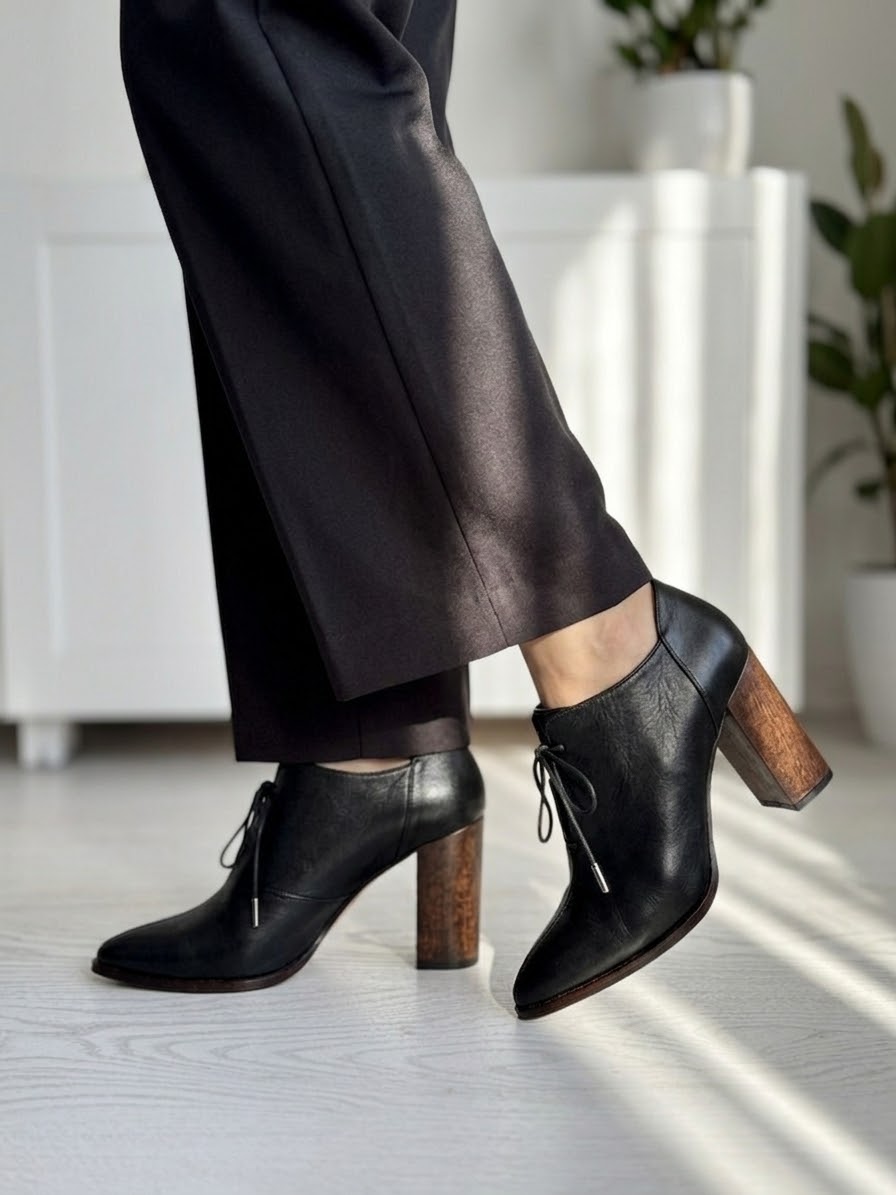 کفش چرم طبیعی مدل Lady shooes